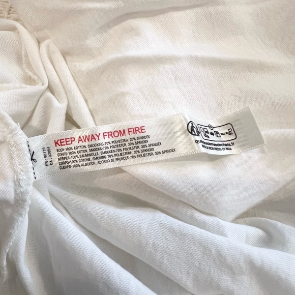 Free people Free-est Scorching Hot Long Sleeve Ivory Mini Dress NWT Size Medium - Picture 9 of 9